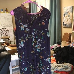 Miami purple flower dress
